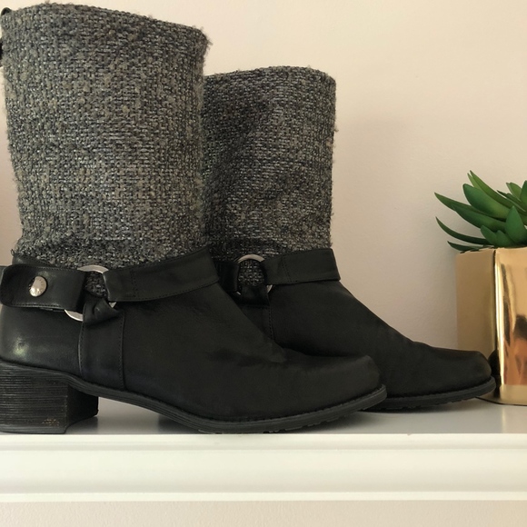 !MUST GO Stuart Weitzman Tweed Nupimlico Moto Boot - Picture 3 of 8